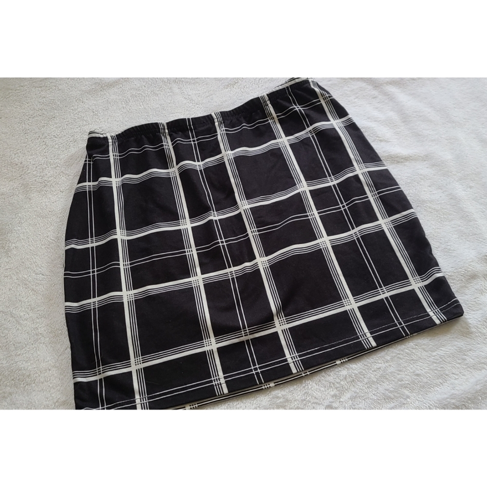 Plaid Bodycon Skirt